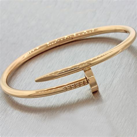 bracelet cartier clou femme|authentic cartier nail bracelet.